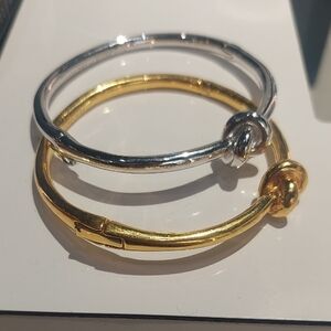 Kate Spade Gold and Silver Knot Bracelets